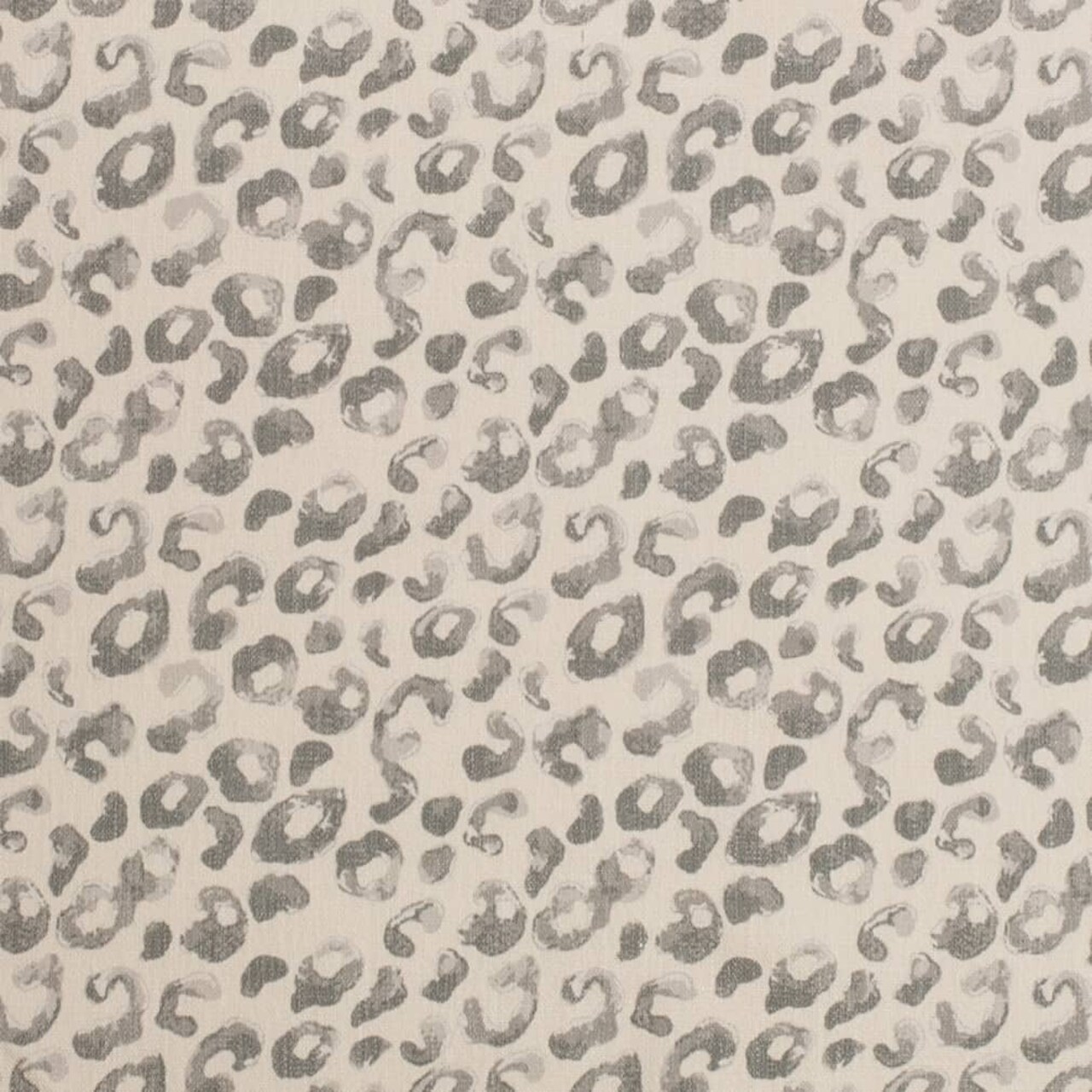 Smoke - Grey & Silver Animal Print Upholstery Fabric 54 Inches"